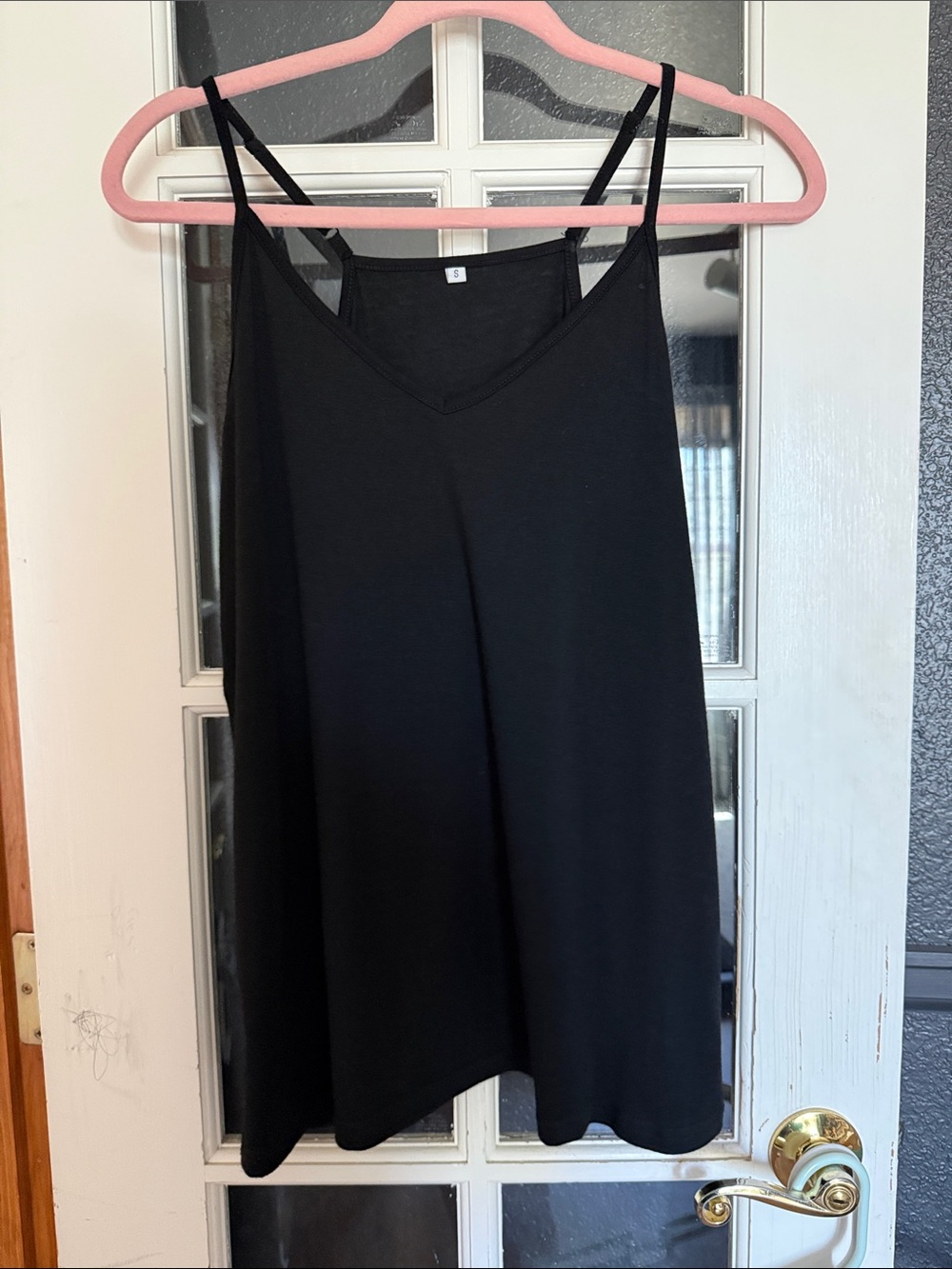 Everyday Black V-Neck Spaghetti Strap Cami
